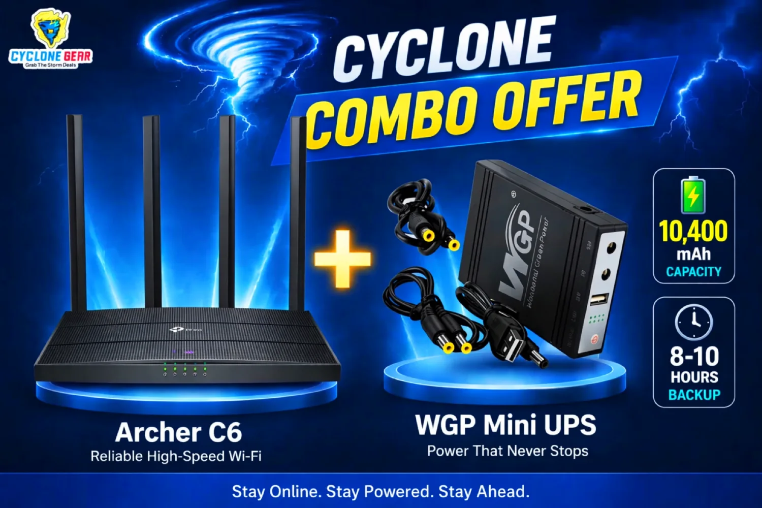 Archer C6 + WGP Mini UPS Combo