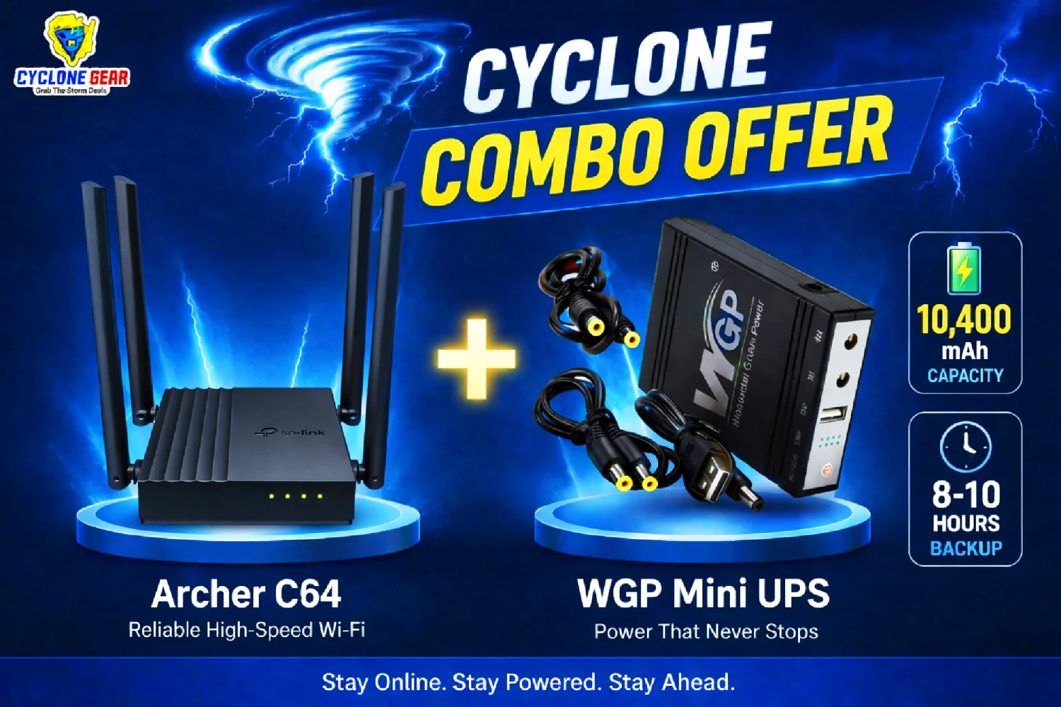 Archer C64 + WGP Mini UPS Combo
