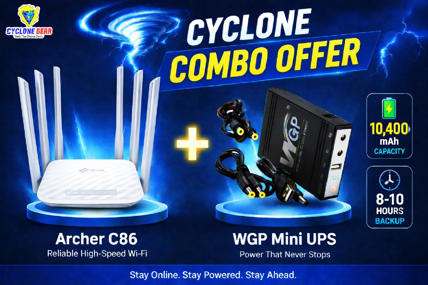 Archer C86 + WGP Mini UPS Combo