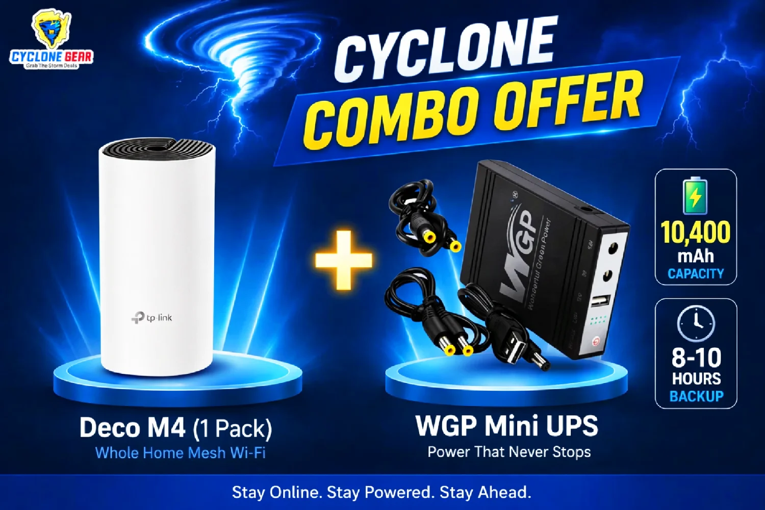 Deco M4 (1 Pack) + WGP Mini UPS Combo